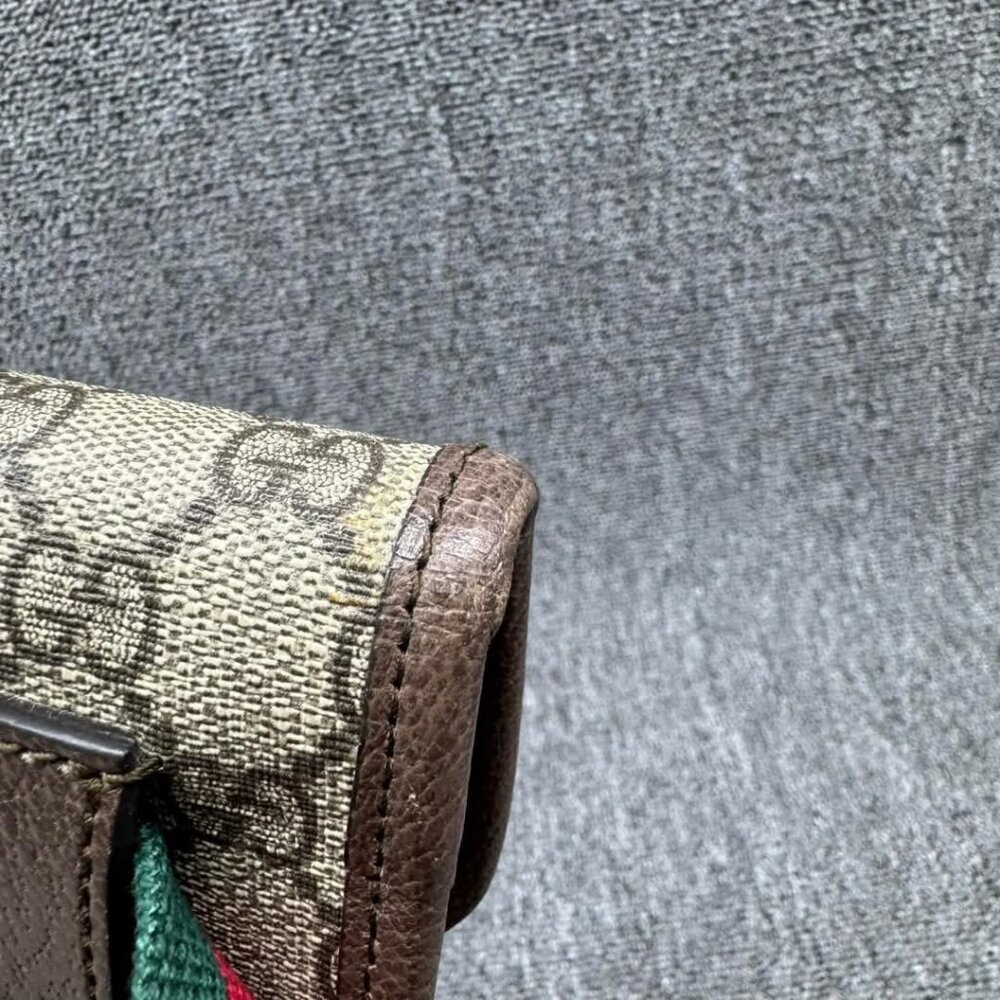 GUCCI Neo Vintage Brown Canvas Belt Bag 599-030825 - Picture 10 of 16